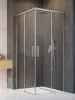 Idea Brushed Nickel KDD szögletes szálcsiszolt króm zuhanykabin 80x90 átlátszó