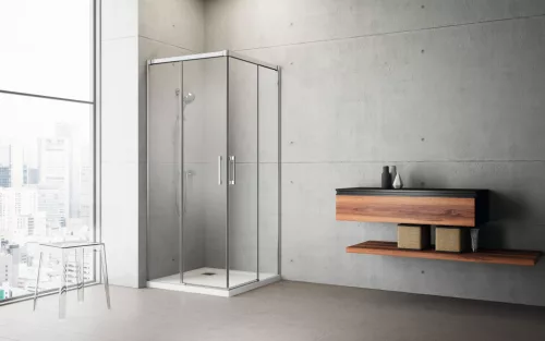 Idea KDD szögletes zuhanykabin 70x120 átlátszó