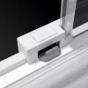 Idea White KDD szögletes fehér zuhanykabin 75x90 átlátszó