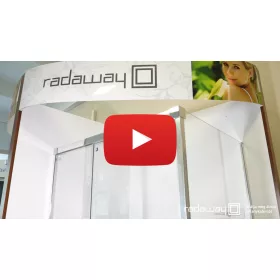   Idea Brushed Nickel KDD szögletes szálcsiszolt króm zuhanykabin 75x110 átlátszó