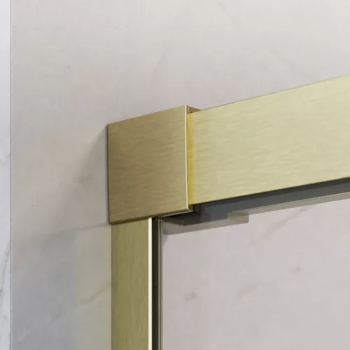 Idea Brushed Gold DWD szálcsiszolt arany zuhanyajtó 200 átlátszó