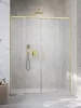 Idea Brushed Gold DWD szálcsiszolt arany zuhanyajtó 200 átlátszó