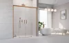 Idea Brushed Copper DWD szálcsiszolt réz zuhanyajtó 140 átlátszó