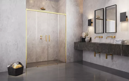 Idea Gold DWD arany zuhanyajtó 150 átlátszó