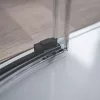 Idea Black PDD íves fekete zuhanykabin 90x90 átlátszó