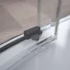 Idea Black PDD íves fekete zuhanykabin 80x120 átlátszó