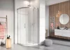 Idea PDD íves zuhanykabin 120x80 átlátszó