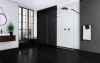 Modo New Black I Walk-in fekete zuhanyfal 120 átlátszó