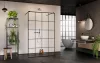 Modo New Black I Factory Walk-in fekete zuhanyfal 130 átlátszó