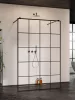 Modo X Black I Factory Walk-in fekete zuhanyfal 150 átlátszó