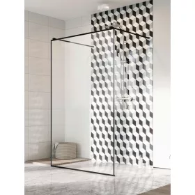   Modo X Black I Frame Walk-in fekete zuhanyfal 160 átlátszó