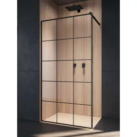   Modo New Black II Factory Walk-in fekete zuhanyfal 50 átlátszó
