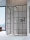 Modo New Black III Factory Walk-in fekete zuhanyfal 50x50 átlátszó