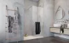 Modo New II Walk-in zuhanyfal törölközőtartóval 100 átlátszó