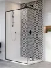 Modo New Black II Frame Walk-in fekete zuhanyfal 110 átlátszó