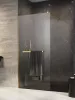 Modo New Gold II Walk-in arany zuhanyfal törölközőtartóval 150 átlátszó