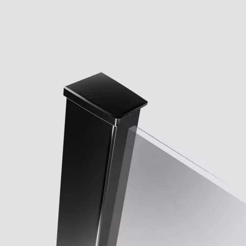 Modo New Black II Walk-in fekete zuhanyfal 160 átlátszó
