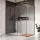 Modo X Black III Frame Walk-in fekete zuhanyfal 50x50 átlátszó