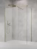 Modo X Brushed Gold III Walk-in szálcsiszolt arany zuhanyfal 50x50 átlátszó