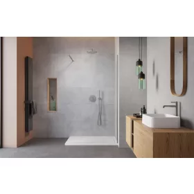   Modo X Brushed Nickel II Walk-in szálcsiszolt króm zuhanyfal 60 átlátszó