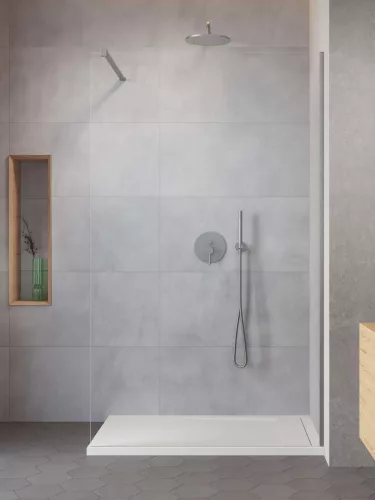 Modo X Brushed Nickel II Walk-in szálcsiszolt króm zuhanyfal 60 átlátszó