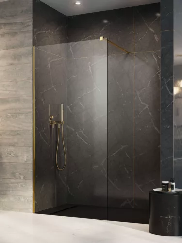 Modo X Gold II Walk-in arany zuhanyfal 70 átlátszó