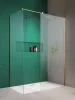 Modo X Gold III Walk-in arany zuhanyfal 90x90 átlátszó