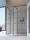 Modo X Black III Factory Walk-in fekete zuhanyfal 90x90 átlátszó