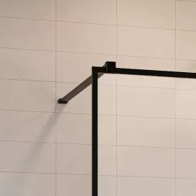 Modo X Black II Walk-in fekete zuhanyfal 100 átlátszó