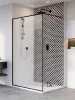 Modo X Black II Frame Walk-in fekete zuhanyfal 105 átlátszó