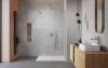 Modo X Brushed Nickel II Walk-in szálcsiszolt króm zuhanyfal 115 átlátszó