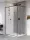 Modo X Black II Frame Walk-in fekete zuhanyfal 160 átlátszó