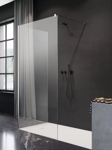 Modo New IV Walk-in zuhanyfal 90x100 átlátszó