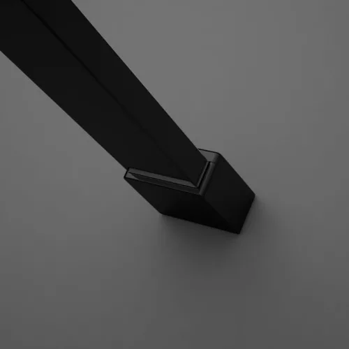 Modo New Black IV Walk-in fekete zuhanyfal 140x75 átlátszó
