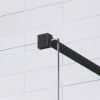 Modo New Black IV Walk-in fekete zuhanyfal 140x75 átlátszó