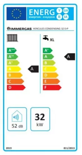 Immergas Hercules Condensing 32 ErP kondenzációs kombi gázkazán, cksz.3.025493 (32.0kW)