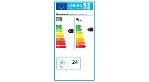 Immergas Hercules Condensing 26 ErP Solar kondenzációs kombi gázkazán, cksz.3.025496 (23.6kW)