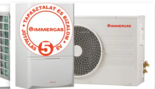 Immergas Magis Combo 6 Plus split rendszerű hőszivattyú és kondenzációs kazán egyben (tárolós rendszer), 1 fázis (3.030617)