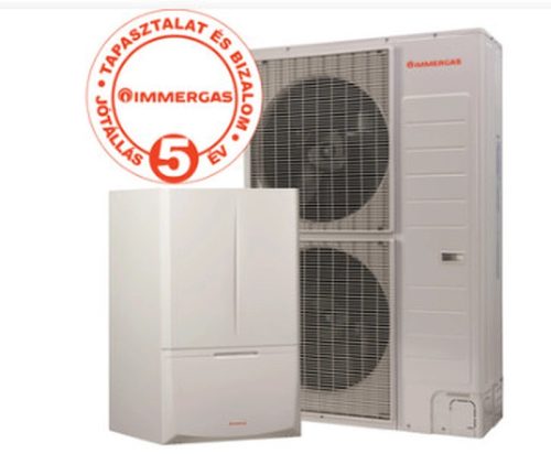 Immergas Magis Combo 14 V2 T split rendszerű hőszivattyú és kondenzációs kazán egyben (átfolyós rendszer), 3 fázis (3.030826)