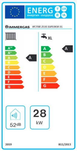 Immergas Victrix Zeus Superior 35 kondenzációs gázkazán beépített 54 literes rozsdamentes acél tárolóval (3.032086)