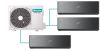 Hisense multi-split klíma szett 7,2kW (3AMW72U4RJC) kültéri egység + 3db, 2,6kW Energy Pro X Black beltéri egység