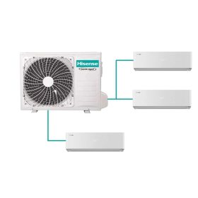   Hisense multi-split klíma szett 7,2kW (3AMW72U4RJC) kültéri egység + 3db, 2,6kW Energy Pro X White beltéri egység
