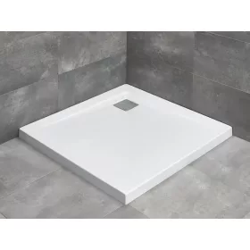   Argos C szögletes lapos zuhanytálca 80x80 fehér, ajándék szifonnal
