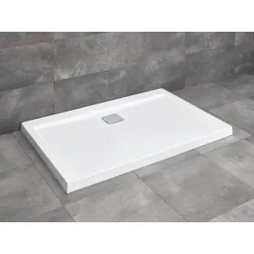   Argos D szögletes lapos zuhanytálca 100x90 fehér, ajándék szifonnal