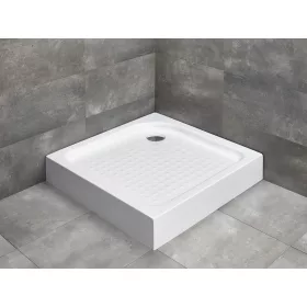   Rodos C szögletes zuhanytálca 90x90 fehér, ajándék szifonnal