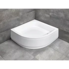 Samos A íves zuhanytálca 90x90 fehér, ajándék szifonnal