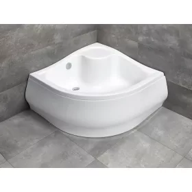 Korfu A íves zuhanytálca 90x90 fehér, ajándék szifonnal