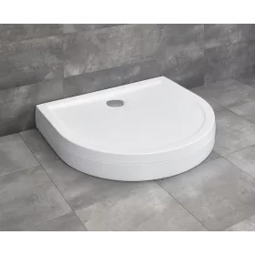   Delos P íves zuhanytálca lábbal 100x90 fehér, ajándék szifonnal