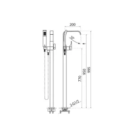 Queen álló csaptelep