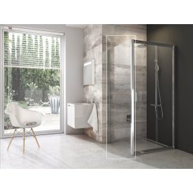 Blix BLPS-90 fix oldalfal krómhatású+transparent